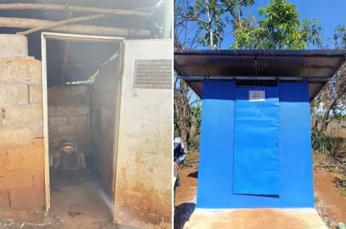 この地域では、清潔なトイレが必要です。